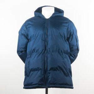 Store 68 Bubble Puffer Winter Coat Blue Size Large